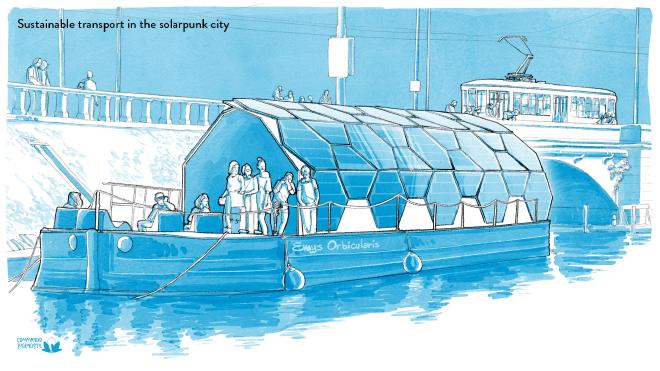 What does sustainable mobility mean in the solarpunk city?