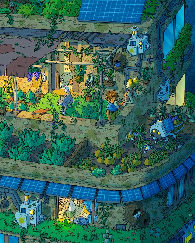 Chilling on the Terrace