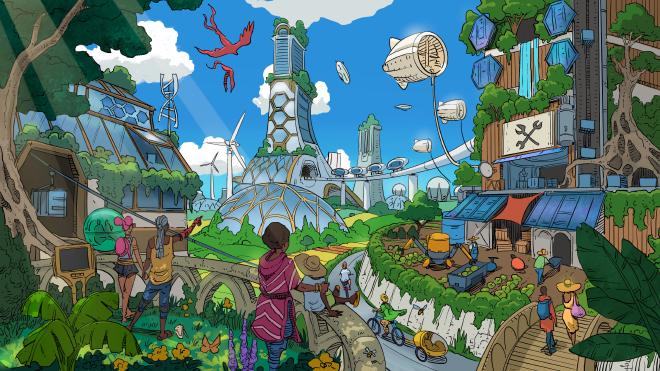 Solarpunk City